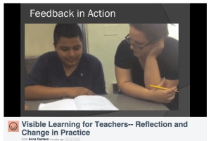“We were intrigued by all of the different ways that we could offer feedback to our students,” shared Anna Casteen and HB Bruno (9th grade Inclusion Teacher and 9th grade Science Teacher) in their video presentation.