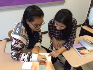 Students study literary devices (Project Photo)