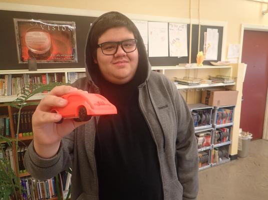 3D Printed Car and Designer, Project Photo