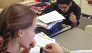 Classroom video helped teachers better understand the impact of new teaching strategies. Photo from project video.