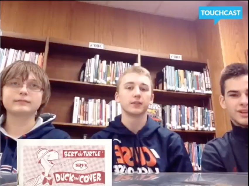 Student broadcast. Photo from project video.