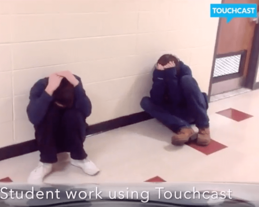 Student broadcast. Photo from project video.