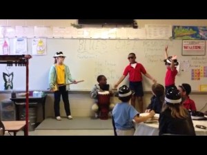 Students develop original music. ({Project photo).