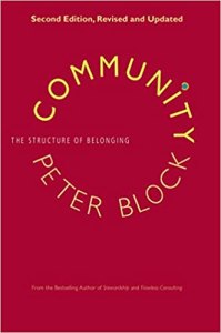 Photo of the book Community by Peter Block